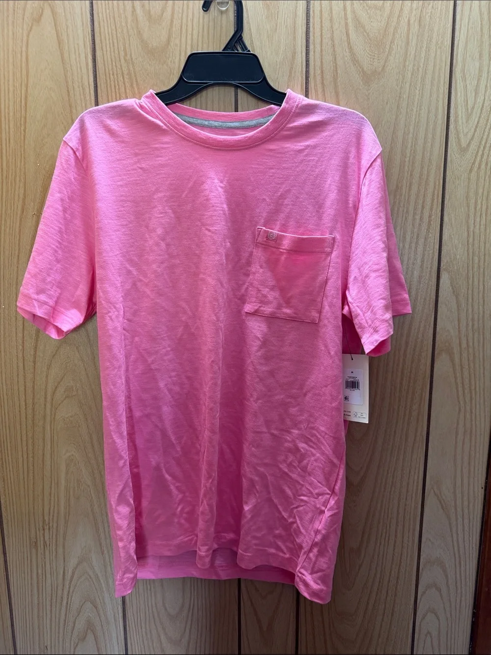 Chaps Pink Short Sleeve Pocket Tee